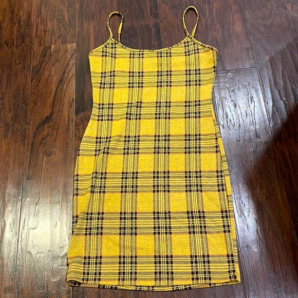 Spaghetti Strap Plaid Dress - Picture 1 of 1